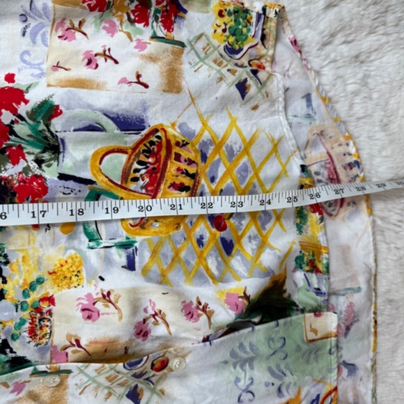 BUSHWACKER U.S.A. Large Long Sleeve Button Up Shirt 100% Cotton Garden Print - Picture 5 of 7